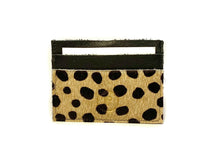 Load image into Gallery viewer, Black Spotted Hair Card Case 5 Slots