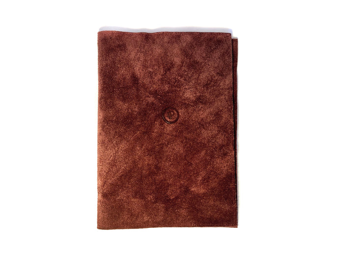 Red Suede Notepad A5