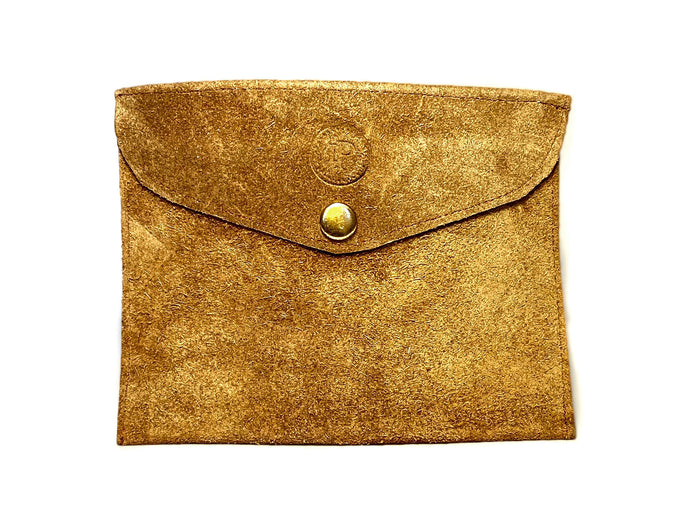Suede Tan Pouch