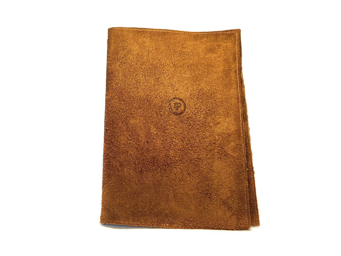 Brown Tan Suede Notepad A5