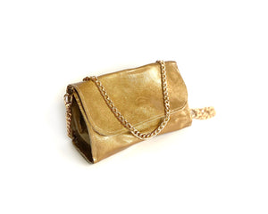Gold Patent Mini Bag